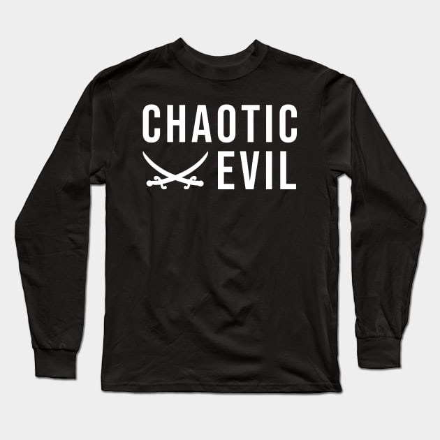 Chaotic evil Long Sleeve T-Shirt by wondrous